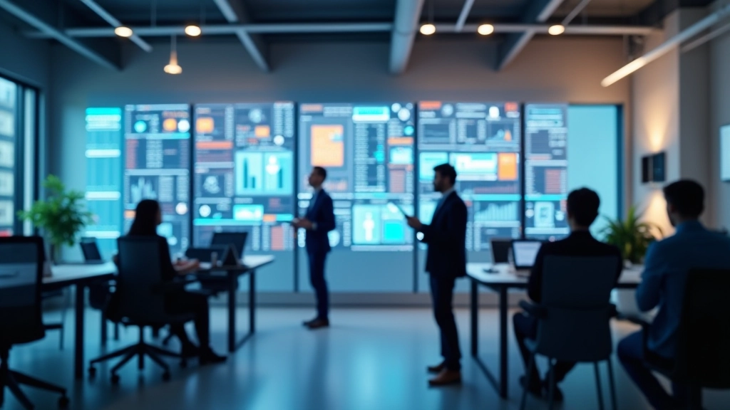 Espace de travail moderne d'EpargneNum SARL avec équipe collaborant sur des solutions numériques